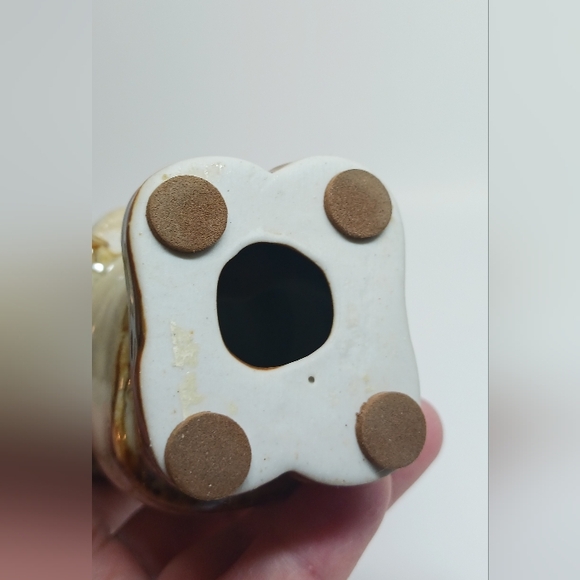 3.5" Scandinavian Ceramic Santa Claus Figurine. Vintage. Keramik. Glazed Pottery - Picture 4 of 5